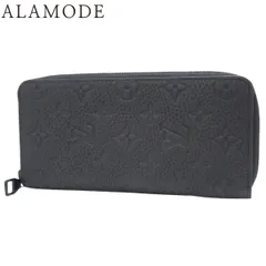 LOUIS VUITTON(ルイ・ヴィトン) モノグラム・アンプラント ジッピーウォレット・ヴェルティカル ロングウォレット レザー ブラック黒 ブラック金具 M69047 レディース 40802158705【中古】【アラモード】