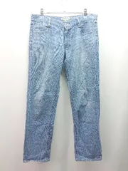 ◇ BEAMS HEART 無地 ウォッシュ加工 ストレート デニムパンツ サイズ1 インディゴ レディース E  【1310130018561】