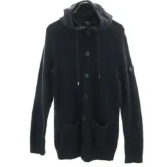 ARMANI EXCHANGE アルマーニエクスチェンジ 長袖 フーデット ニットカーディガン M ネイビー レディース 古着