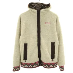 Columbia コロンビア フリースジャケット M ベージュ アウトドア レディース 古着