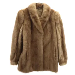 毛皮コート 11 ベージュ系 レディース 古着