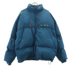 graniph グラニフ 恐竜 刺繍 中綿ジャケット M ブルー メンズ 古着