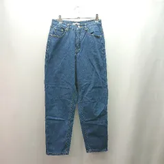 ◇ classical elf デニム生地 ジーンズ ボトムス ジップフライ ハイウエスト パンツ サイズM ブルー レディース E  【1310130019889】