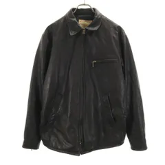 Canyon de Chelly キャニオン デ シェリー 牛革 レザージャケット L ブラック 中綿 ライダース メンズ 古着