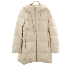 UNIQLO ユニクロ シームレス ダウンコート XL アイボリー レディース 古着