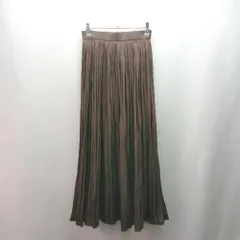 ◇ SENSE OF PLACE ウエストゴム シンプル 上品 フェミニン ロング丈 フレア スカート 表記なし ブラウン レディース E  【1310130022285】
