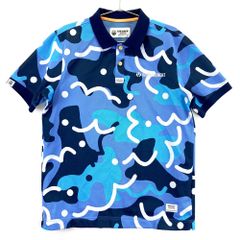 HORN GARMENT ポロシャツ ブルー カモフラ柄 48 - メルカリ