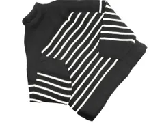 mystic ミスティック ウール混 ボーダー タートルネック ニット セーター sizeF/白ｘ黒 ◇■ レディース