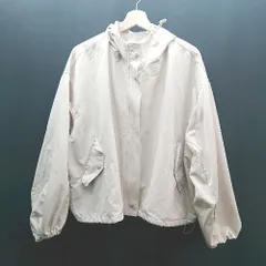 ◇ one after another NICE CLAUP ジップアップ フード 秋冬 カジュアル 長袖 ジャンパー サイズF ベージュ レディース E  【1310130028362】