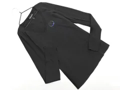 EMPORIO ARMANI エンポリオアルマーニ スパンコール Vネック カットソー size42/黒 ◇■ レディース