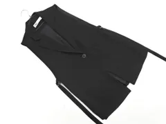 ZARA ザラ サイドスリット ジレ ベスト sizeXS/黒 ◇■ レディース