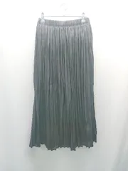 ◇ ROPE PICNIC ロペピクニック ウエストゴム 無地 シンプル ロング プリーツ スカート サイズ38 ブラック レディース E  【1310130032710】