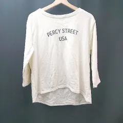 ◇ Samansa Mos2 blue Uネック プリント ストレッチ カジュアル オシャレ 長袖 トレーナー サイズL ベージュ レディース E  【1310130041811】のサムネイル