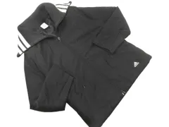 adidas アディダス ビッグカラー 中綿 ジャケット sizeOT/黒 ◇■ レディース