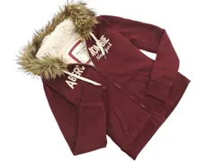 Abercrombie & Fitch アバクロンビー＆フィッチ 裏ボア フェイクファー プルオーバー パーカー sizeM/ボルドー ◇■ レディース