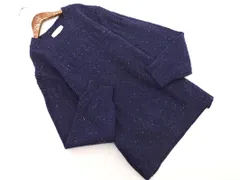 URBAN RESEARCH DOORS アーバンリサーチドアーズ ウール混 ニット セーター size38/紺 ◇■ レディース