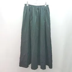 ◇ classicalelf クラシカルエルフ ウエストゴム ゆったり 綺麗め ロング フレア スカート サイズXL ブラック レディース E  【1310130046601】