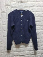 ポロラルフローレン ネイビー ケーブル カーディガン