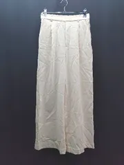 ◇ ROPE' PICNIC ワンタック ウエストゴム きれいめ シンプル ワイドパンツ サイズ36 クリーム レディース E  【1310300003946】