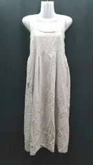 ◇ ehka sopo 裏地あり シンプル ワントーン カジュアル ロング丈 ワンピース サイズM ライトベージュ レディース E  【1310300003328】