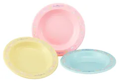 OSK 子供食器 小皿 すみっコぐらし 3枚セット [直径約14.7cm/電子レンジOK] 日本製 食洗機対応 PT-21