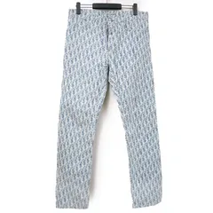ディオール Dior コットンパンツ オブリーク サイズ30 ブルーのサムネイル
