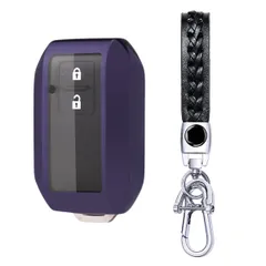 [AMACHER] SUZUKI スズキ 専用 キーケース 新型 スイフト ワゴンR スティングレー ジムニー シエラ ハスラー クロスビー XBEE イグニス ソリオ スペーシア キーケース キーホルダー TPU 軽量 シリコン スタイリッシュ 汚 ...