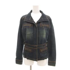 クミキョク 組曲 KUMIKYOKU デニムジャケット 3 インディゴブルー 長袖 フロントジッパー ジッパーポケット /NL ■GY58