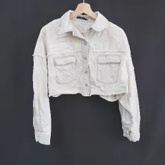 ◇ EMODA エモダ デニム生地 胸ポケット カジュアル 長袖 ジャケット 表記なし ベージュ系 レディース E  【1310300034957】