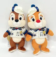 東京ディズニーシー ぬいぐるみバッジ DISNEY CHRISTMAS チップ&デール(白/紺)/It's Christmas Time 2019