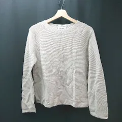 ◇ OPAQUE.CLIP  ラウンドネック 無地 シンプル 長袖 カットソー サイズ40/L ベージュ レディース E  【1310300044703】