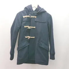 ◇ CIAOPANIC カジュアル 秋冬物 シンプル お出かけ 長袖 ダッフルコート サイズF ネイビー レディース E  【1310300047032】