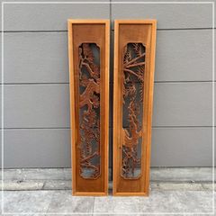 松竹梅 欄間 セット 1810×30×390 木製 建具 らんま【CA1128-3】