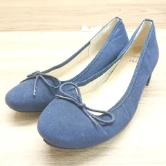 ◇ Odette e Odile ポインテッドトゥ フラットシューズ スウェード パンプス サイズ23 ネイビー レディース E  【1401220000433】のサムネイル