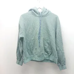 ◇ PUBLIC TOKYO パブリック トウキョウ フード 厚手 ストレッチ シンプル 長袖 パーカー サイズ1 グリーン レディース E  【1310300048794】のサムネイル
