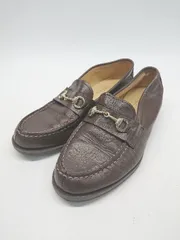 ◇ HARUTA ハルタ デザイン 通勤 通学 ローファー シューズ サイズ24.5 ブラウン レディース P  【1402080011805】