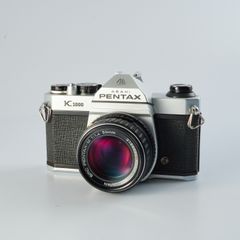 【SERVICED & TESTED】 PENTAX ペンタックス K1000 + SMC M 50mm F/1.4  MF フィルム一眼レフカメラ