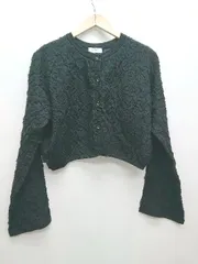 ◇ PAGEBOY ページボーイ ショート シースルー 長袖 カーディガン サイズF ブラック レディース P  【1402160000224】