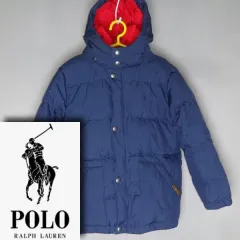 ポロラルフローレン/キッズジュニア新身長120cm/フード付きダウンコートジャケットアウター/ヴィンテージ159
