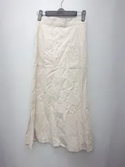 ◇ ◎ ●未使用● MISCH MASCH タグ付き シンプル 手洗い可能 ロング 台形 スカート サイズ1 ベージュ レディース P  【1402160004277】