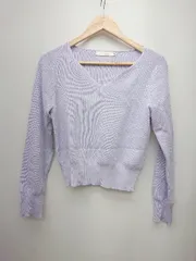 ◇ COCO DEAL ココ ディール Vネック 大人女子 長袖 ニット セーター サイズ2 ラベンダー系 レディース P  【1402160009319】