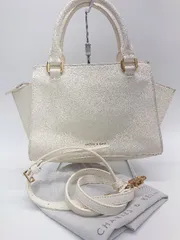 ◇ ◎ CHARLES & KEITH チャールズ＆キース きれいめ マルチポケット ハンド トート バッグ オフホワイト レディース P  【1402160008381】