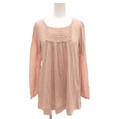 ピンクハウス PINK HOUSE カットソー ピンク レース ギャザー 長袖 /KR ■YHS12