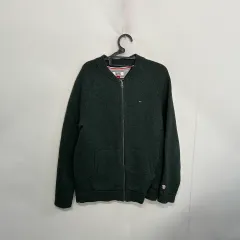 トミーヒルフィガー ジーンズ メンズ ニット フルジップアップ L