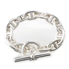 エルメス シェーヌダンクル TGM 12コマ ブレスレット アクセサリー Ag925 シルバー 112.6g【中古】