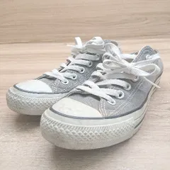 ◇ CONVERSE コンバース ALL STAR 定番 ローカット スニーカー シューズ サイズ24.5 グレー レディース メンズ E  【1402200000979】