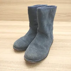 ■ EMU Australia SPINDLE LO W11018 裏ボア 暖か ショート丈 ムートン ブーツ サイズ23.0 ネイビー レディース E  【1402200011586】