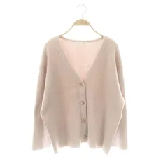 スナイデル SNIDEL HOME 23AW WarmMisty リブニットカーディガン ニット Vネック F ピンク /AT ■OS