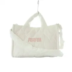ファーファー furfur 2wayバッグ ハンド ショルダー ハート キルティングバッグ 白 ホワイト /RI ■OS