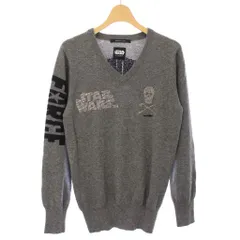 マーク＆ロナ MARK&LONA STARWARS ニット セーター Vネック 長袖 カシミヤ S グレー MLBK-14W-B01 /TKのサムネイル